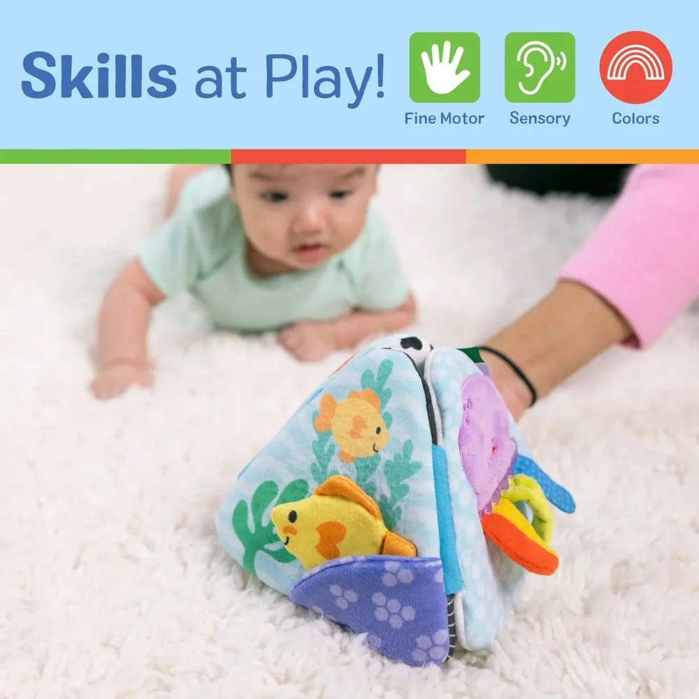 Melissa &‎ Doug Ocean Tummy Time Triangle Baby Toy Infant Developmental NEW